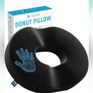 Ergonomic Innovations Donut Pillow Tailbone Relief, Medium size holds 240 pounds
